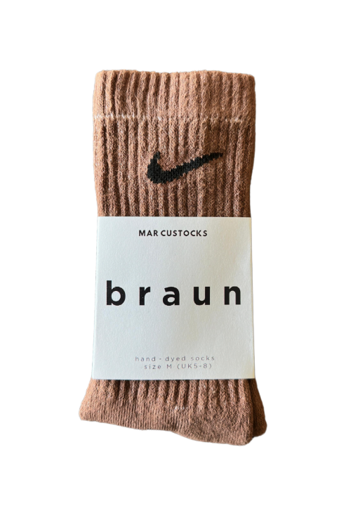 Braun Dyed Sock